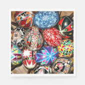 Serviette En Papier OEufs de Pâques ukrainiens (Devant)