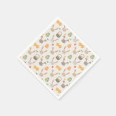 Serviette En Papier Oeufs simples et lapins Pâques | Serviette en Papi (Coin)