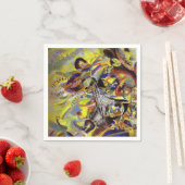 Serviette En Papier Oeuvre Abstraite Wassily Kandinsky (En situation)