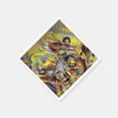 Serviette En Papier Oeuvre Abstraite Wassily Kandinsky (Coin)