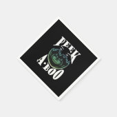 Serviette En Papier Oeuvre couleur néon - Peekabo (Coin)