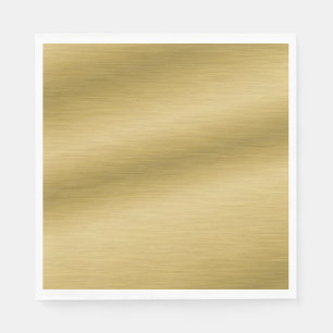 Serviette En Papier Oeuvre élégante en or brossé Faux