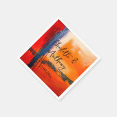 Serviette En Papier Oeuvre mariage créative Abstraite (Coin)