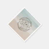 Serviette En Papier Officiellement retraité en Floride Tropical Beach  (Coin)