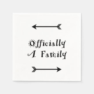 Serviette En Papier Officiellement une famille - Jour de l'adoption