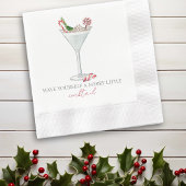 Serviette En Papier Offrez-vous un joli petit cocktail Noël