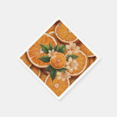 Serviette En Papier Oh Baby A Little Cutie Orange Citrus Baby shower (Coin)