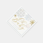 Serviette En Papier Oh Baby Blue Snowflake Douche serviettes (Coin)