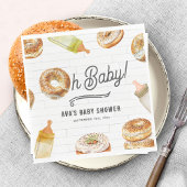 Serviette En Papier Oh Baby Bottles & Bagels Baby shower Brunch
