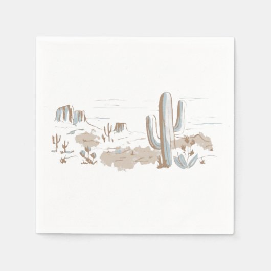 Serviette En Papier Oh Baby Cowboy Shower  (Devant)