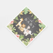Serviette En Papier Oh Baby Jungle Baby shower papier serviettes (Coin)