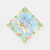 Serviette En Papier Oh Baby Jungle Baby shower papier serviettes (Coin)