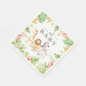 Serviette En Papier Oh Baby Jungle Baby shower papier serviettes (Coin)
