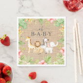 Serviette En Papier Oh Baby Jungle Baby shower papier serviettes (En situation)