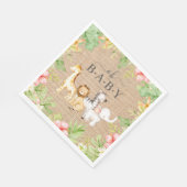 Serviette En Papier Oh Baby Jungle Baby shower papier serviettes (Coin)