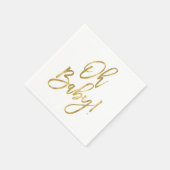 Serviette En Papier Oh Baby or (Coin)