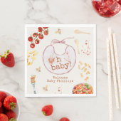 Serviette En Papier Oh Baby Pasta & Pacificateurs Baby shower fille ro (En situation)