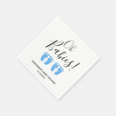 Serviette En Papier Oh Baby Twin Boys Baby shower (Coin)