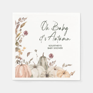 Serviette En Papier Oh Bébé C'est l'Automne Bébé Shower de Citrouille