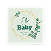 Oh Bébé Fête de Bébé Feuilles d'Eucalyptus