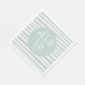 Serviette En Papier Oh bébé jumeau baby shower de fête serviettes (Coin)