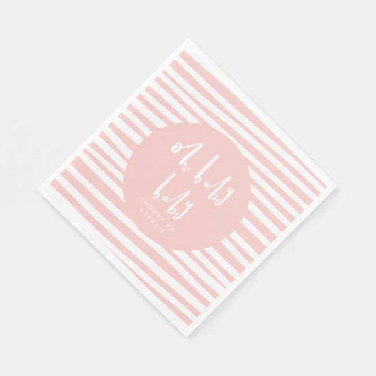 Serviette En Papier Oh bébé jumeau baby shower de fête serviettes (Coin)