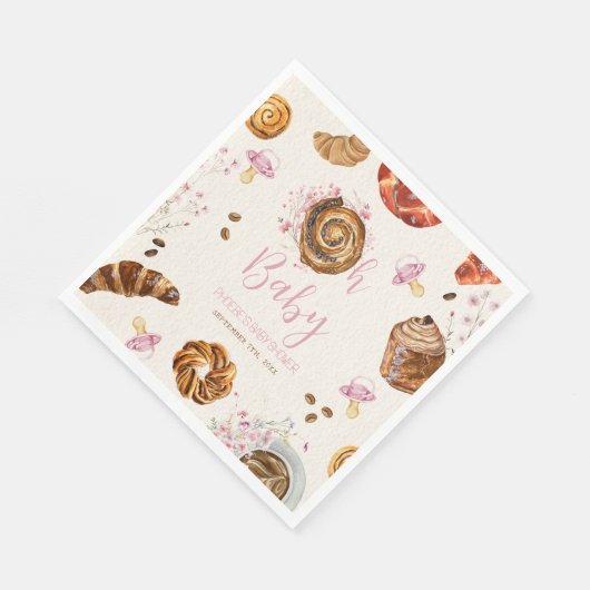 Serviette En Papier Oh Bébé pâtisseries + Pacificateurs Baby shower fi (Coin)