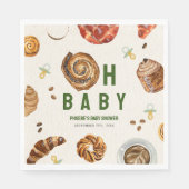 Serviette En Papier Oh Bébé pâtisseries + Pacificateurs Baby shower ne (Devant)