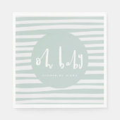 Serviette En Papier Oh, bébé, serviettes de baby shower (Devant)