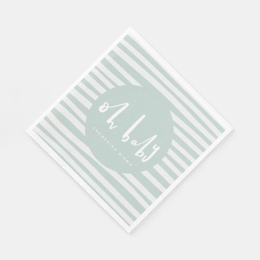 Serviette En Papier Oh, bébé, serviettes de baby shower (Coin)