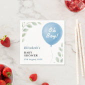 Serviette En Papier Oh Boy Baby Shower (En situation)