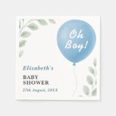 Serviette En Papier Oh Boy Baby Shower (Devant)