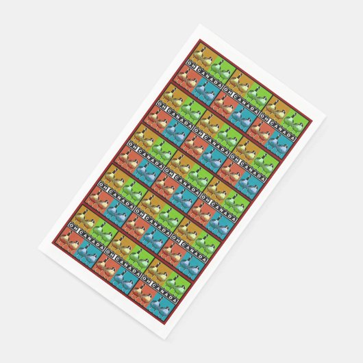 Serviette En Papier Oh Canada - Papier Napkin (Coin)