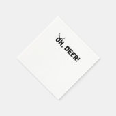 Serviette En Papier Oh Cerf Simple Esthétique (Coin)