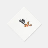 Serviette En Papier Oh Cerf Style Moderne (Coin)