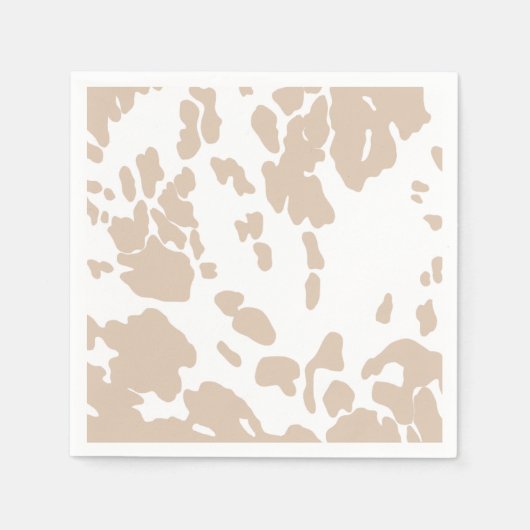 Serviette En Papier Oh Cowboy Empreinte Vache Cocktail Napkin (Devant)