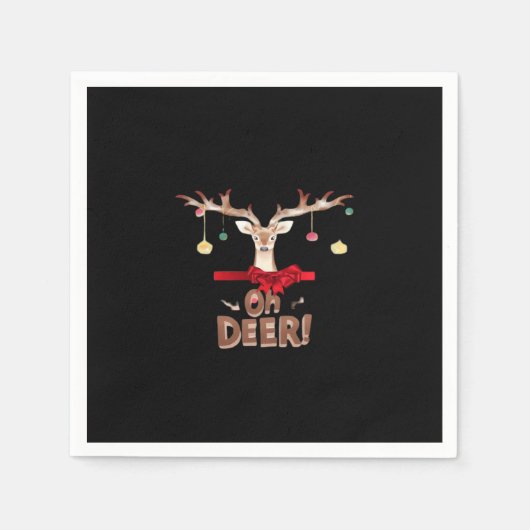 Serviette En Papier Oh Deer Classic Vibe  (Devant)