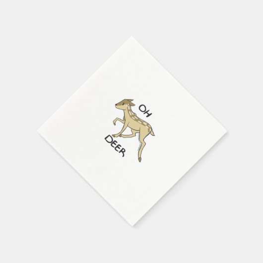 Serviette En Papier Oh Deer Elegant Timeless Style  (Coin)