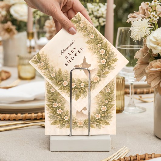 Serviette En Papier Oh Deer Forest Baby Shower