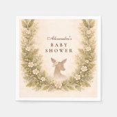 Serviette En Papier Oh Deer Forest Baby Shower (Devant)