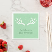 Serviette En Papier Oh Deer Holiday Napkins (En situation)