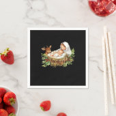 Serviette En Papier Oh Deer Mary Nativity Scene Christmas Jesus   (En situation)