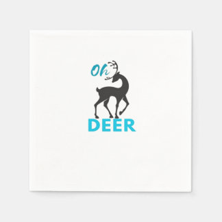 Serviette En Papier Oh Deer Minimal Design 