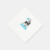 Serviette En Papier Oh Deer Minimal Design  (Coin)