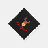 Serviette En Papier Oh Deer Rétro Classique (Coin)