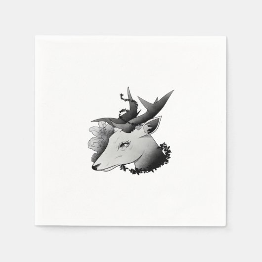 Serviette En Papier Oh Deer Style Classique (Devant)
