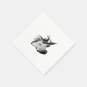 Serviette En Papier Oh Deer Style Classique (Coin)