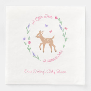 Serviette En Papier Oh Deer Woodland Baby shower à thème