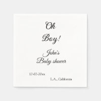 oh garçon fille baby shower ajouter nom date année