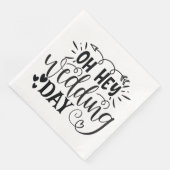 Serviette En Papier Oh, le jour du mariage (Coin)